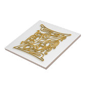 Zモノグラム「アイルランド金ゴールド」セラミックタイル タイル (側面)