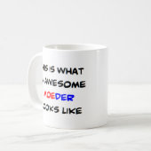 zモーダー素晴らし コーヒーマグカップ (正面左)