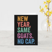 Z世代アルファ世代 新学期 新年 同じ goat いいえ カード (黄色い花)
