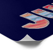 Z天文学カラフル木星20 x 16ポスター ポスター (角)