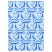 Z青いPiの記号の数学のギークパターンギークはPiを好みます クリップボード (裏面)