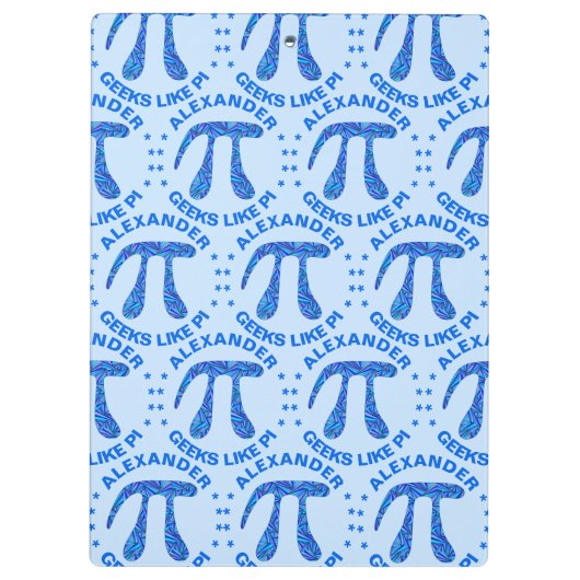 Z青いPiの記号の数学のギークパターンギークはPiを好みます クリップボード (裏面)