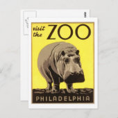 Z00 – ヒッポ ポストカード (正面/裏面)