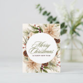 z100daysxmas,森,木,水彩の森,ハイキング,ハッピー シーズンカード (スタンド正面)