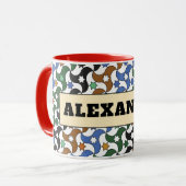 Z12-Alexander Brooks Mug – Custom Geometric Design マグカップ (正面左)