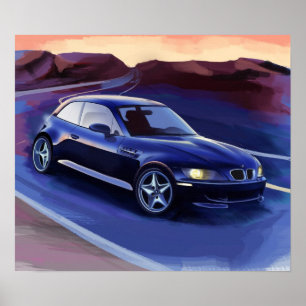 z3クーペイラストレーション ポスター