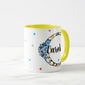 Z8-C Monogram Mug – Geometric & Floral Elegance マグカップ (正面右)
