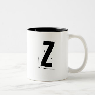 "Z"のイニシャルまたはモノグラムのマグ ツートーンマグカップ