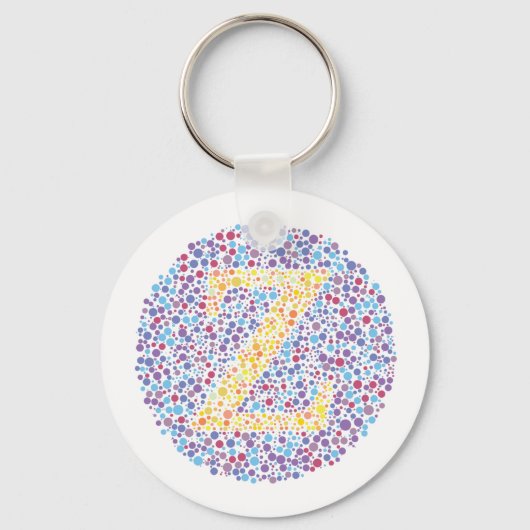 「Z」アイテスト文字 キーホルダー (正面)