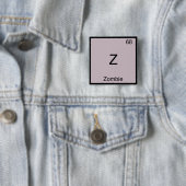 Z - ゾンビ おもしろ 化学 元素記号 Tシャツ 缶バッジ (インサイチュ)