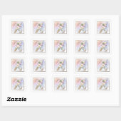 Z モノグラム ホワイト ローズ スクエアシール (シート)