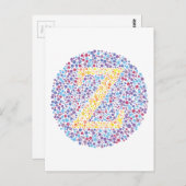 「Z」視力検査の文字 ポストカード (正面/裏面)