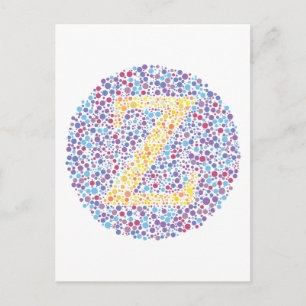「Z」視力検査の文字 ポストカード