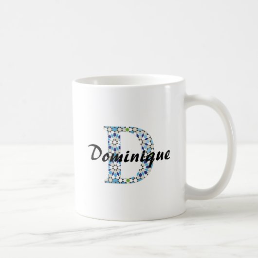 Z-7 Geometric Letter D Mug コーヒーマグカップ (右)