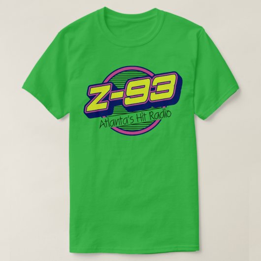 Z 93アトランタヒットレトロ消滅ラジオ局 Tシャツ (デザイン正面)