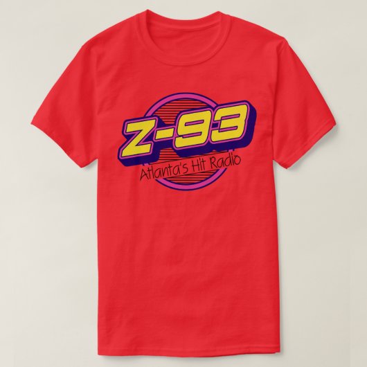 Z 93アトランタヒットレトロ消滅ラジオ局 Tシャツ (デザイン正面)