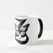 Z Alphabet black butterfly モーフィングマグカップ (正面右)
