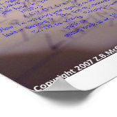 Z.B.マククレアの「COMMUNICATION」詩 ポスター (角)