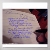 Z.B.マククレアの「COMMUNICATION」詩 ポスター (正面)