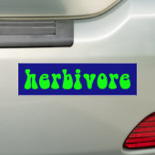 z_herbivore バンパーステッカー (車上)