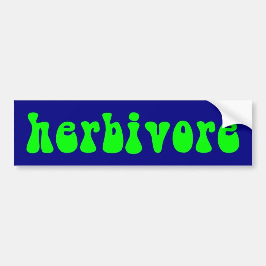 z_herbivore バンパーステッカー (正面)