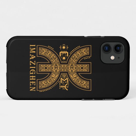 Z imazighen symbole amazigh tifinagh Case-Mate iPhoneケース (裏面(横))