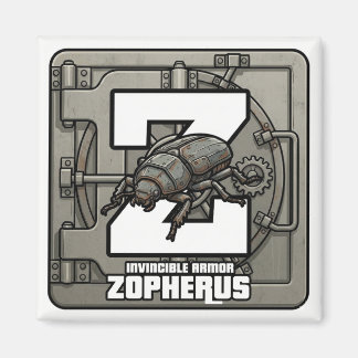 Z is for Zopherus (Ironclad Beetle) –GTA Style ABС マグネット
