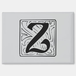 Z Monogramm schwarz マグネット