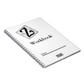 Z Monogramm Workbook black and white ノートブック (右側)