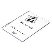 Z Monogramm Workbook black and white ノートブック (左側)