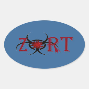 Z.O.R.T. 楕円形のステッカー 楕円形シール