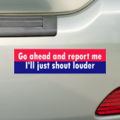 Z_report_me バンパーステッカー (車上)