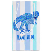 Z Tレックス先史カラフル史ストライプ的 スモールペーパーバッグ