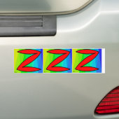 Z、Z、Z バンパーステッカー (車上)