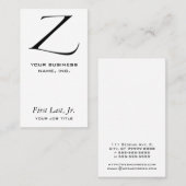 Z - Zapfino 名刺 (正面/裏面)