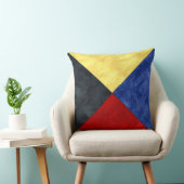 Z Zulu水彩信号航海の海上国旗 クッション (椅子)