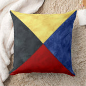 Z Zulu水彩信号航海の海上国旗 クッション (ブランケット)