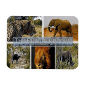ZA * SOUTH AFRICA - THE BIG 5 in KRUGER N. P. マグネット (横)