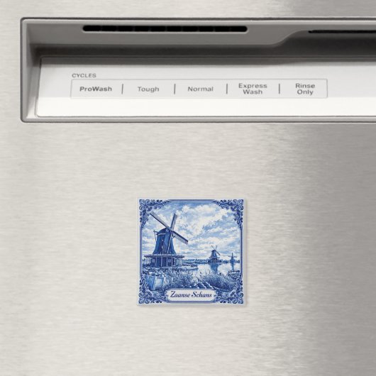 Zaanse Schans Delft Blue style magnet マグネット (インサイチュ (食洗機))