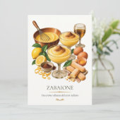 Zabaione – Vintage Italian Dessert 招待状 (スタンド正面)