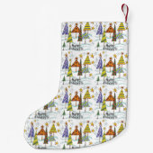 Zacの冬休みのクリスマスのストッキング スモールクリスマスストッキング (裏面)