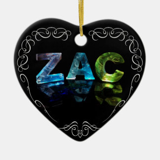 Zac - 3Dの一流のZacはつきます(写真) セラミックオーナメント