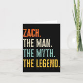 Zach The , Man Myth Legend, Funny Name Zach  カード (正面)