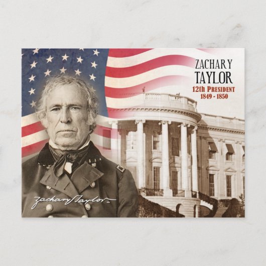 Zachary Taylor – 米国第12代大統領 ポストカード (正面)