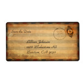 Zachéeのカスタマイズ可能な保存の日付ラベル ラベル (正面)