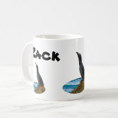 Zack Name With Penguin, Coffee Mug コーヒーマグカップ (正面左)