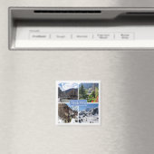 zAD003 ANDORRA, La Vella，モザイク，冷蔵庫 マグネット (インサイチュ (食洗機))