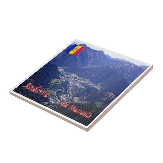 zAD012 LA MASSANA Andorra, タイル (側面)
