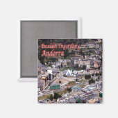 zAD016 ESCALDES ENGORDANY Andorra、冷蔵庫 マグネット (正面/裏面)