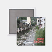 zAD017 ENCAMP RIVER VALIRA Andorra、冷蔵庫 マグネット (正面/裏面)